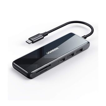 هاب 6 پورت Type-C یوگرین مدل CM314-80129 با 3 پورت USB 3.0 و پورت HDMI و SD و TF