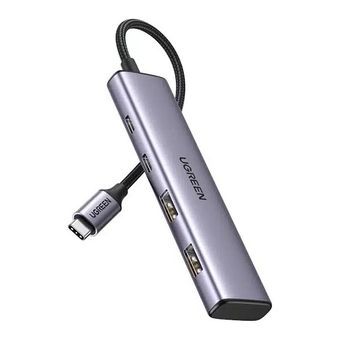 هاب 4 پورت Type-C یوگرین مدل CM473-15395 با 2 پورت ‌USB-A و 2 پورت USB-C