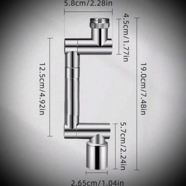 سر شیر کاهنده آب مدل 720 درجه کشویی