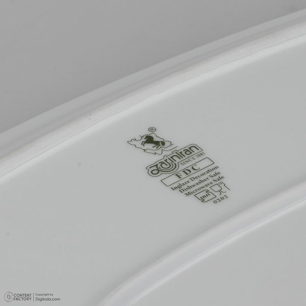 سرویس غذاخوری 73 پارچه 12 نفر چینی زرین ایران مدل کواترو ادلین درجه یک