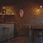 چراغ نیونی دیواری آرن تیم طرح بستنی کد 2