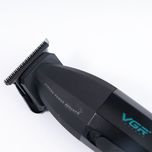 ماشین اصلاح موی سر و صورت وی جی ار مدل V-906، اصلاح به صورت صفر زن، خط زن، منبع انرژی باتری، تکنولوژی اصلاح به صورت تریمر، مدت ز