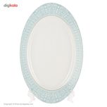 سرویس 102 پارچه چینی زرین ایران سری ایتالیا اف مدل سپید صدف درجه یک