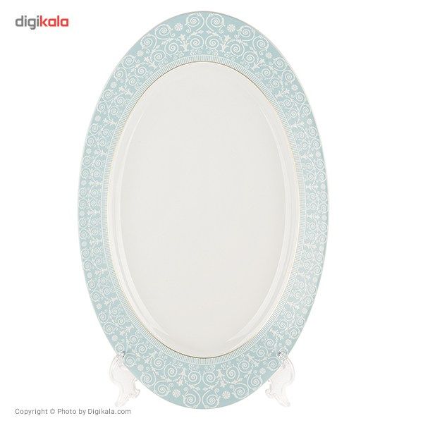 سرویس 102 پارچه چینی زرین ایران سری ایتالیا اف مدل سپید صدف درجه یک