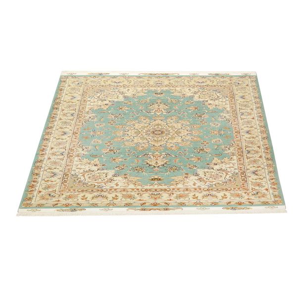 فرش ماشینی زانیس مدل 506 طرح عرش تبریز زمینه کرم