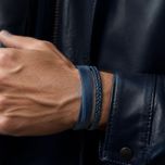 دستبند مردانه مدل ولارین چرم طبیعی کد 5997