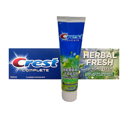 خمیر دندان کرست CREST اصلی آلمان مدل Herbal Fresh حجم 100 میلی لیتر