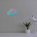 چراغ دیواری نئون دیزاین طرح Planet_PN