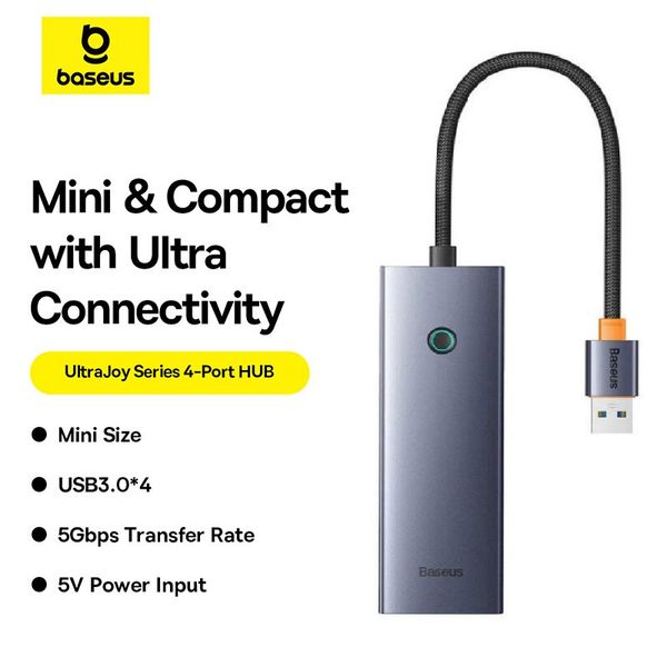 هاب 4 پورت USB بیسوس مدل  UltraJoy Series BS-OH108 (گارانتی 24 ماهه آونگ)