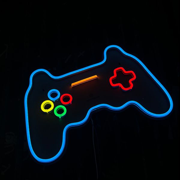 چراغ نئون دیواری طرح دسته پلی استیشن 4