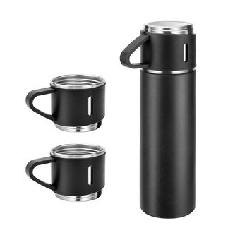 فلاسک مدل 3 کاپ VACUUM گنجایش 0.5 لیتر به همراه لیوان