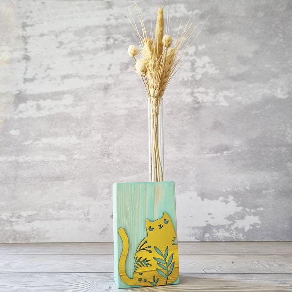 گلدان دکوری طرح گربه