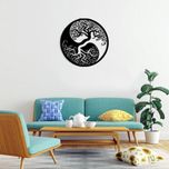 دیوارکوب ماهوت طرح درخت زندگی یینگ یانگ