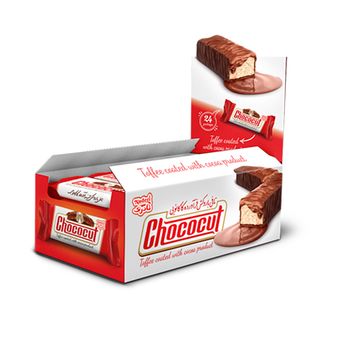 تافی باروکش کاکائو نادری - 25 گرم بسته 24 عددی