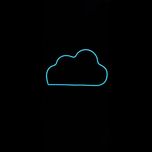 چراغ دیواری مدل نئونی طرح ابر