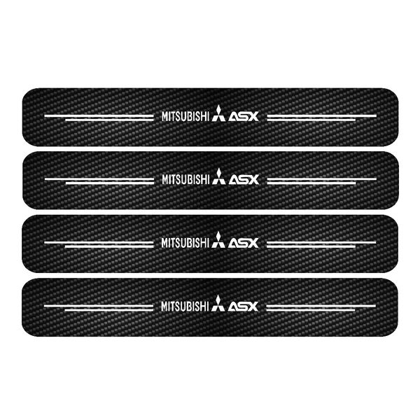 برچسب بدنه خودرو مهدیار مدل پارکابی کربن کد SP159 مناسب برای میتسو بیشی ASX بسته 4 عددی*788