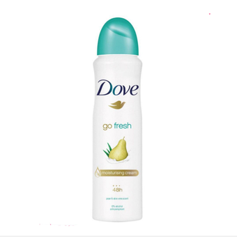 اسپری ضد تعریق داو مدل Go Fresh با رایحه گلابی و آلوئه ورا حجم 250 میل