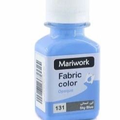 رنگ پارچه آبی آسمانی 60 میل ماری ورک کد 131