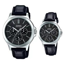 ست ساعت مچی عقربه ای  زنانه و مردانه کاسیو مدل MTP-V300L-1A LTP-V300L-1A
