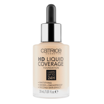 کرم پودر کاتریس (HD CATRICE (Catrice HD liquid coverage foundation lasts up to 24h 30ml