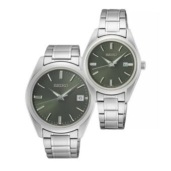 ست ساعت مچی عقربه ای زنانه و مردانه سیکو مدل  SUR527P1 SUR533P1