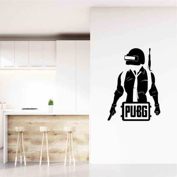 استیکر دیواری استیک مدل Pubg کد Pub1