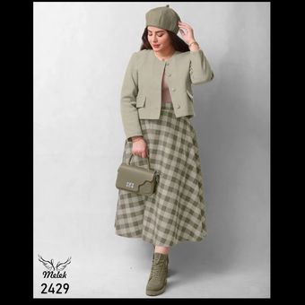 ست کراپ دامن