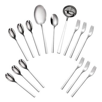 سرویس قاشق و چنگال 15 پارچه جی فی نی مدل G-10 مناسب 6 نفر