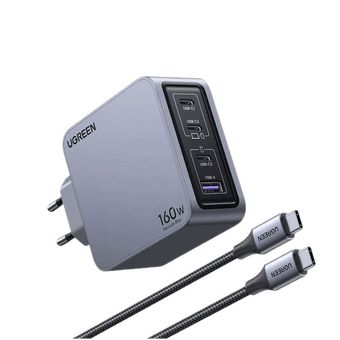 شارژر دیواری 160 وات یوگرین مدل X763-25877 به همراه کابل تبدیل USB-C