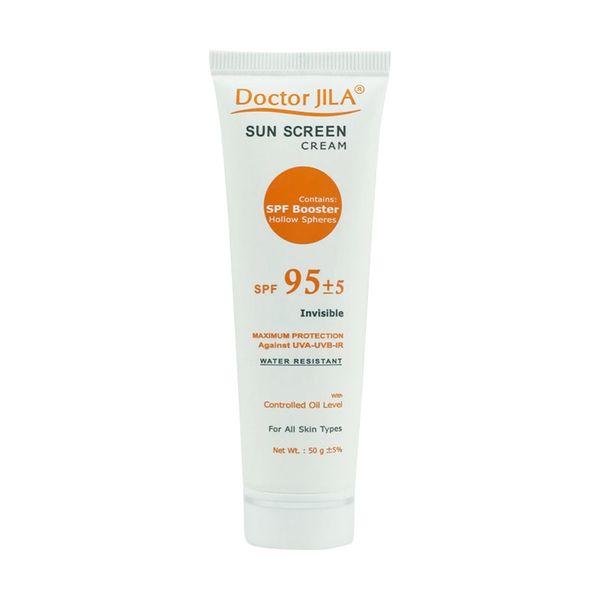 کرم ضدآفتاب دکتر ژیلا مدل Invisible با SPF95، حجم 50میلی‌لیتر