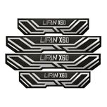 برچسب پارکابی خودرو مهدیار کد PKA 2070 مناسب برای لیفان X60 مجموعه 4 عددی به همراه جاکلیدی