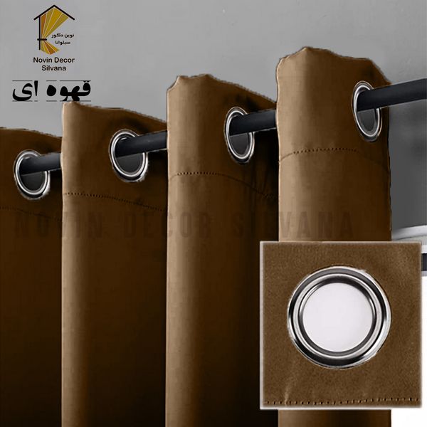 پرده نوین دکور سیلوانا مدل کتان کد 230 1 سایز 230 × 140 سانتی متر