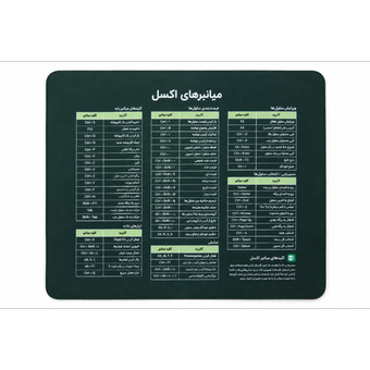 ماوس پد کلیدمیانبر اکسل کد P02 فارسی - Full Cover