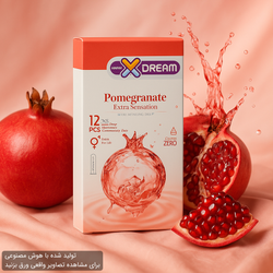 کاندوم ایکس دریم مدل انار بسته 12 عددی