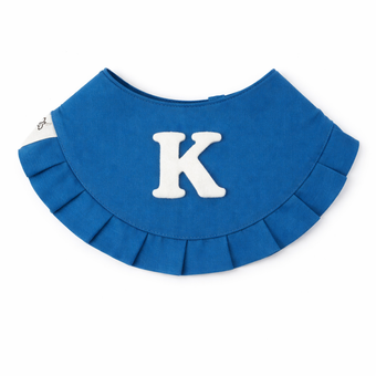 دستمال گردن سگ و گربه با حرف انگلیسی آبی | مدل شخصی‌سازی اسم پت