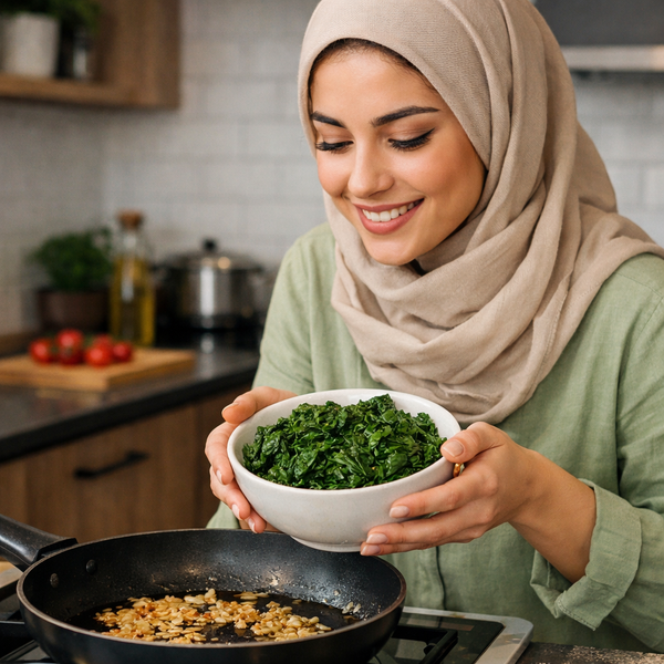 اسفناج بخارپز و نیمه‌آماده  - 500 گرم