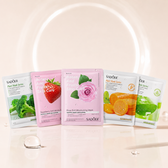 ماسک ورقه ای سادور مدل Plant بسته 5 عددی | Sadoer Plant Mask Series 5pcs