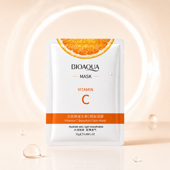 ماسک ورقه ای روشن کننده ویتامین C بیوآکوا 25 گرم | Bioaqua Vitamin C Sheet Mask