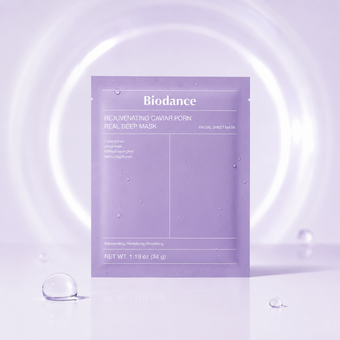 ماسک هیدروژلی جوانساز بایودنس خاویار و PDRN وزن 34 گرم | Biodance Rejuvenating Caviar PDRN Real Deep Mask