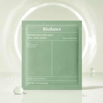 ماسک هیدروژلی جلبک دریایی بایودنس 34 گرم | Biodance Refreshing Sea Kelp Real Deep Mask