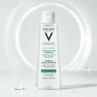 میسلار واتر مینرال پوست مختلط تا چرب ویشی  Vichy Pureté Thermale Mineral Micellar Water Combination/Oily Skin