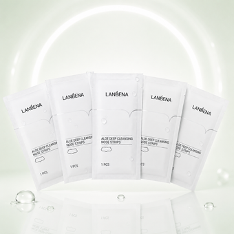 چسب بینی پاک کننده آلوئه ورا لنبنا بسته 5 عددی | Lanbena Aloe Deep Cleansing Nose Strips