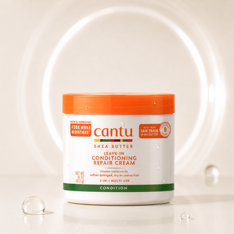کرم نرم‌کننده بدون آبکشی کانتو شی باتر  Cantu Shea Butter Leave-In Conditioning Repair Cream