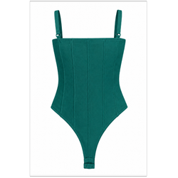 بادی زنانه پپا مدل Lucky رنگ سبز Teal