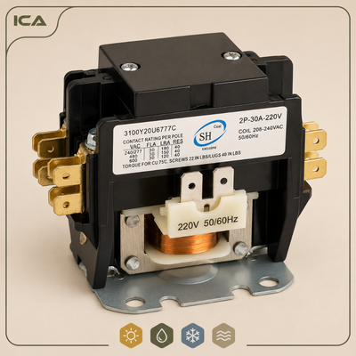کنتاکتور تک فاز 30 آمپر مدل 3100Y20U6777C دو پل
