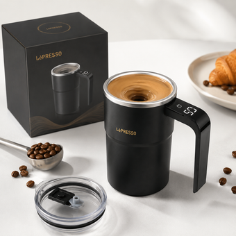 ماگ همزن خودکار لپرسو مدل LePRESSO LP018 | ماگ شارژی با نمایشگر دما