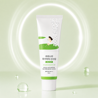ضد آفتاب راندلب برچ جویس مایلد آپ +SPF50 ++++PA  Round Lab Birch Juice Mild-Up Sunscree