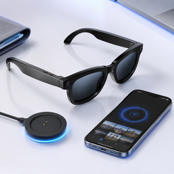 عینک هوشمند AI Glasses دوربین‌دار | عینک هوش مصنوعی با فیلم‌برداری 1080p، ترجمه هم‌زمان و پخش موسیقی
