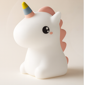 چراغ خواب سیلیکونی طرح یونیکورن