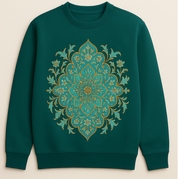 دورس طرح دار سه نخ توکرک پنبه کله غازی طرح نقوش اسلیمی کد 3